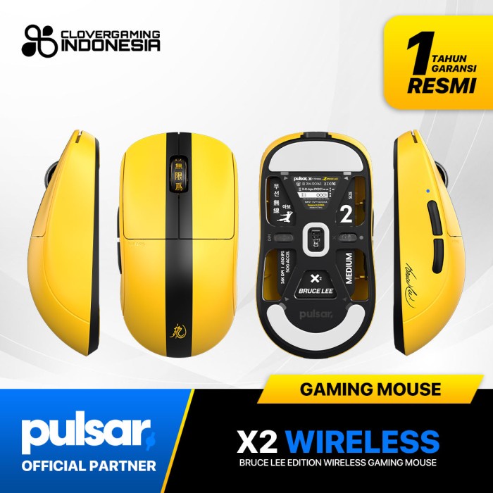 Pulsar X2 Bruce Lee Edition Lightweight Wireless Gaming Mouse