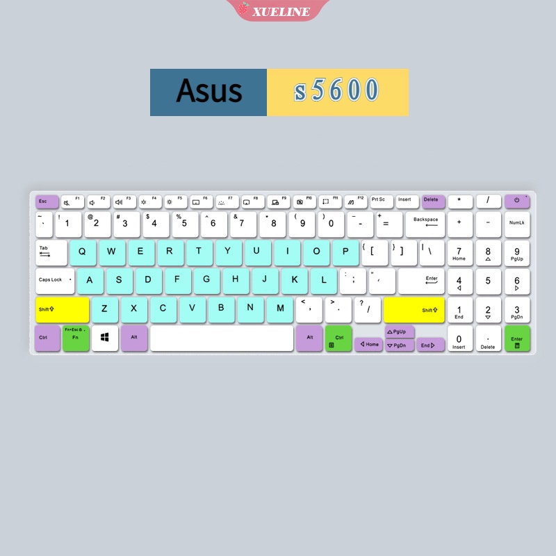 15.6 inch Silikon laptop keyboard cover slim Pelindung Kulit Untuk Asus vivobook 15x v5050e S5600FL laptop Tahan Air [ZXL]