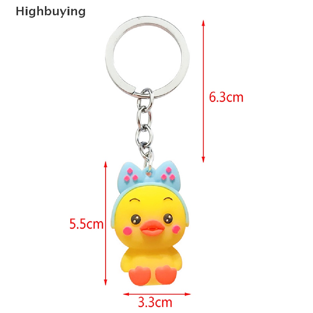 Hbid 1Pc Ikatan Simpul Besar-billed Duck Gantungan Kunci Hyaluronic Duck Pendant Couple Bag Keyring Glory