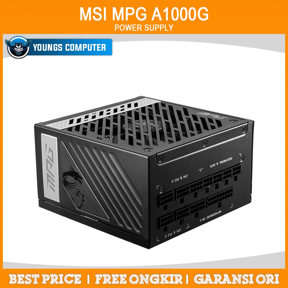 PSU MSI MPG A1000G |Power Supply 1000W 80+ Gold Modular (NON PCIE 5.0)