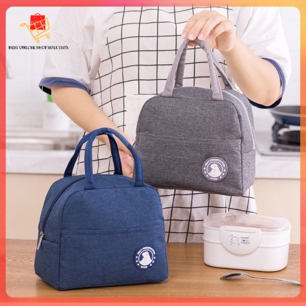 Tas Bekal Makan Model Resleting / Lunch Cooler Bag / Tote Bag / Tas bekal anti Panas