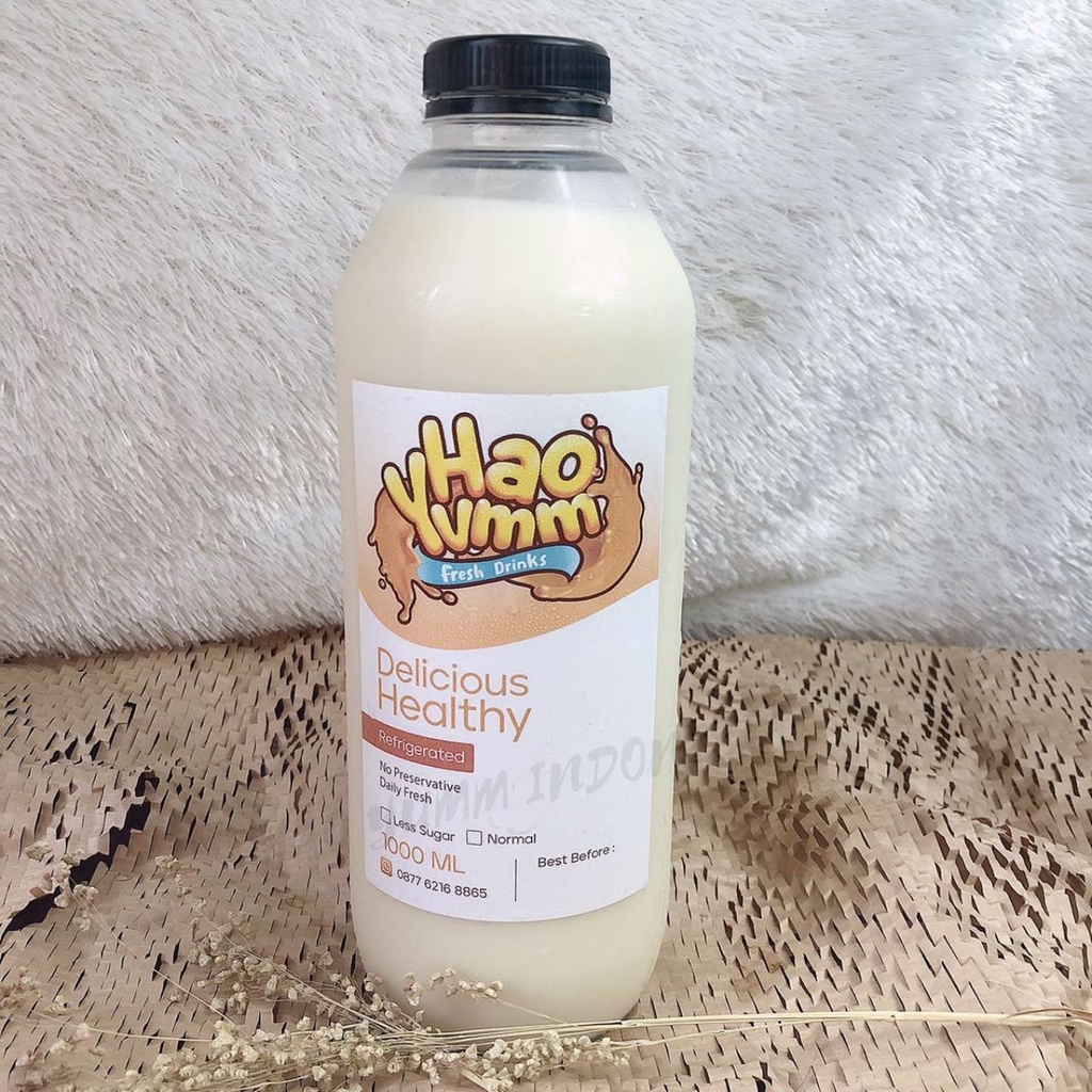 HeYo Susu Kedelai Murni / Soya Milk FRESH setiap hari (VC)