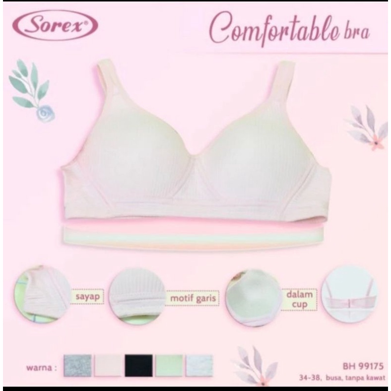 Bra bh Sorex Busa tanpa kawat 99175