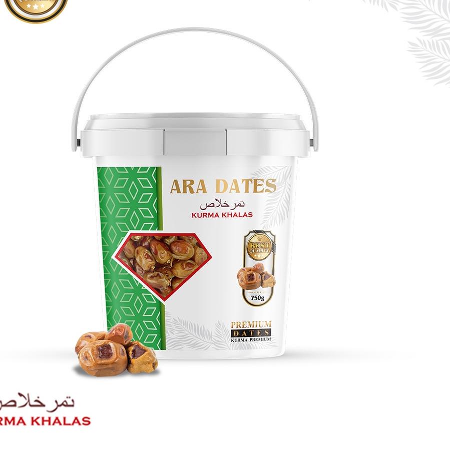 

♢ Kurma Khalas 750gr Premium KEMTAN Kemasan Ember ☊