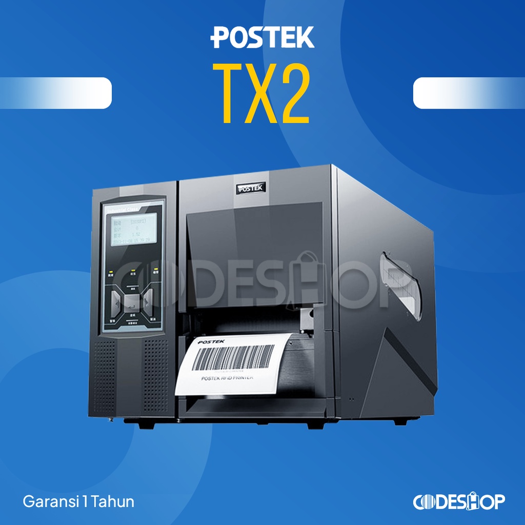 PRINTER BARCODE MURAH POSTEK TX 2 INDUSTRIAL | PABRIK | LOGISTIK