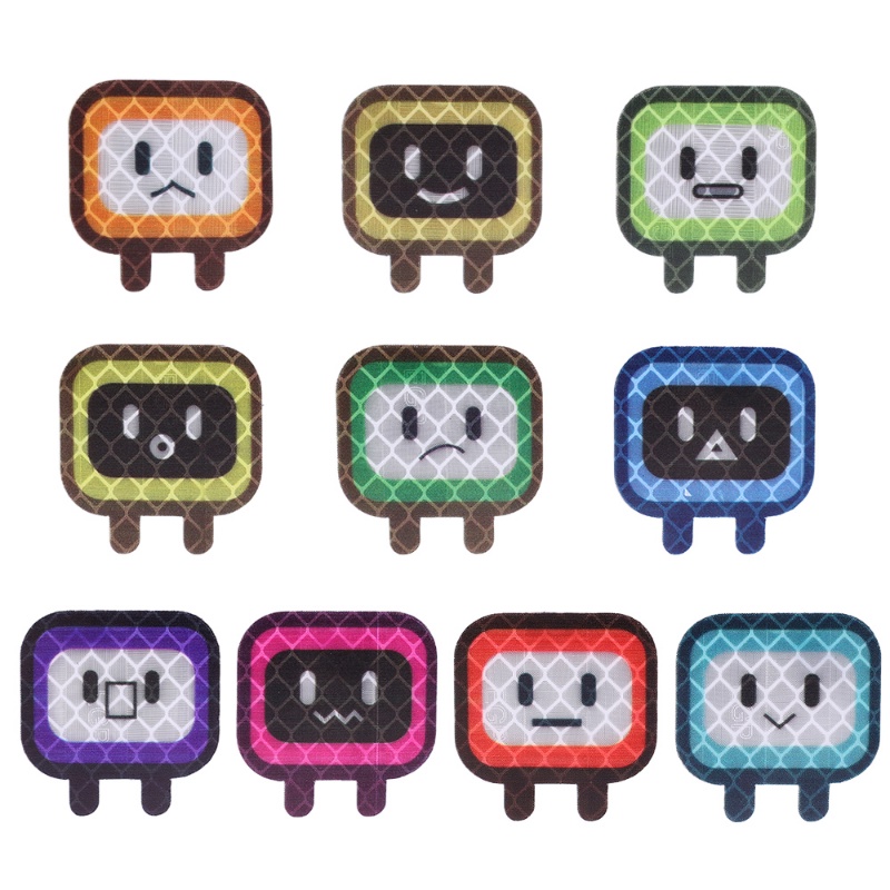 Stiker Reflektif Pintu Spion Body Mobil/Strip Dekorasi Helm Kartun Lucu Untuk Berkendara Keselamatan Malam