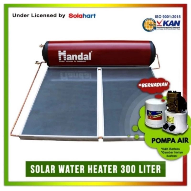 Solar Water Heater Handal Red H302R | Pemanas air tenaga surya SWH 302