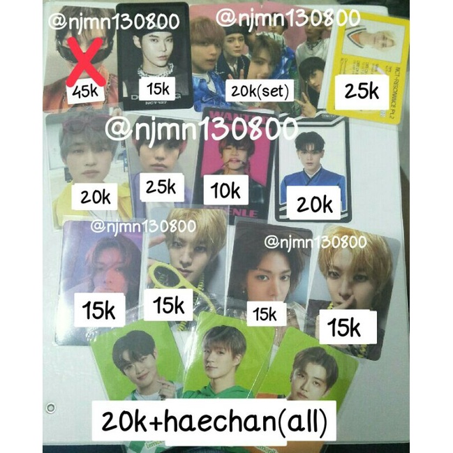 DICON ID UNIVERSE YUTA 2BADDIES JAEHYUN OFFICIAL, UC TAEYONG, ID CARD HENDERY, CHENLE