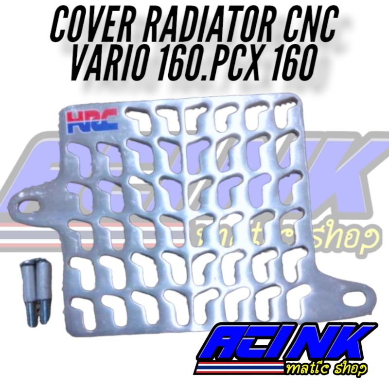 Cover radiator ARM FULL CNC ALMUNIUM VARIO 160 NEW PCX 160 NEW motif ARM full cnc