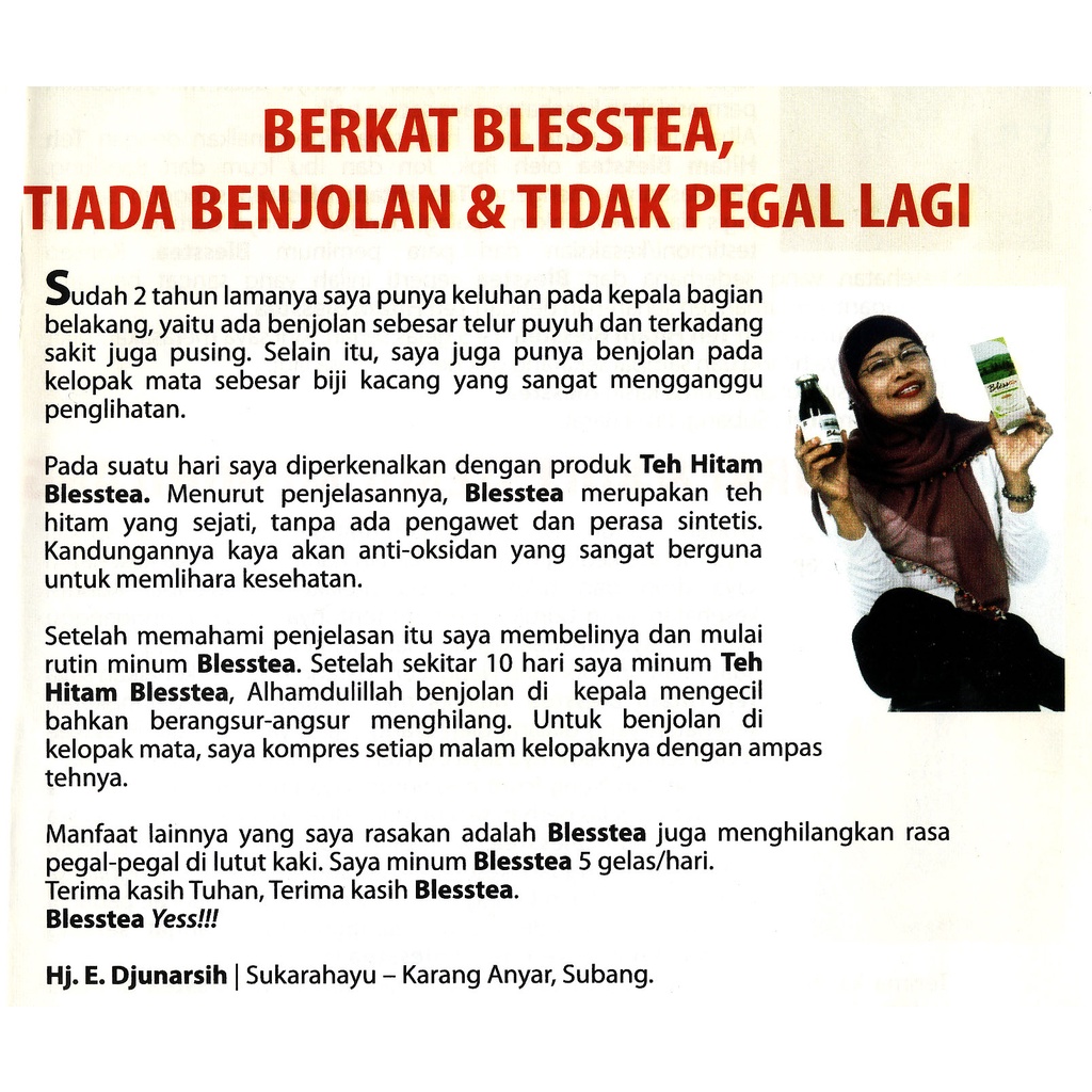 BlessTea Teh Hitam Bubuk Botol 110 gr ORIGINAL 100%  | Teh Detox Menurunkan Kadar Kolestrol