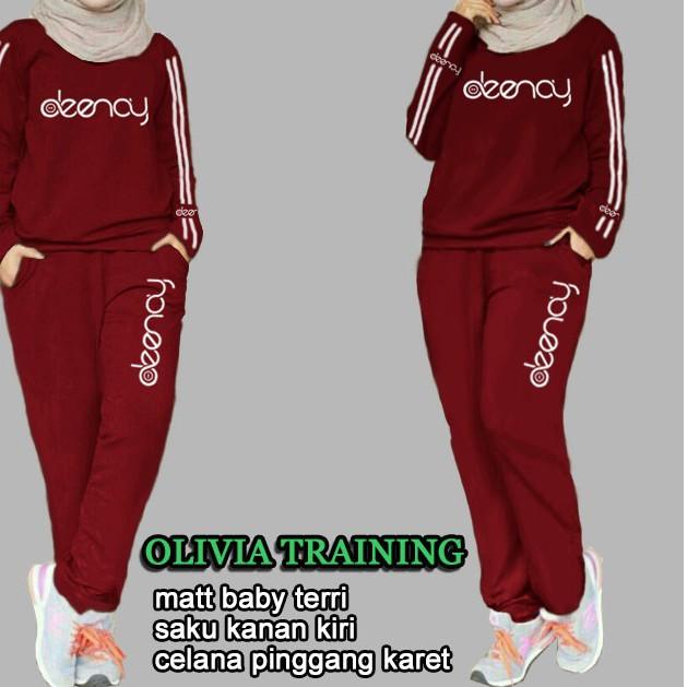 ➣ CTN Baju Setelan Training OLIVIA ❆