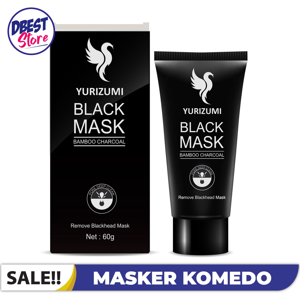 Yurizumi Masker Arang Anti Komedo Wajah Activated Carbon Charcoal Blackhead Mask