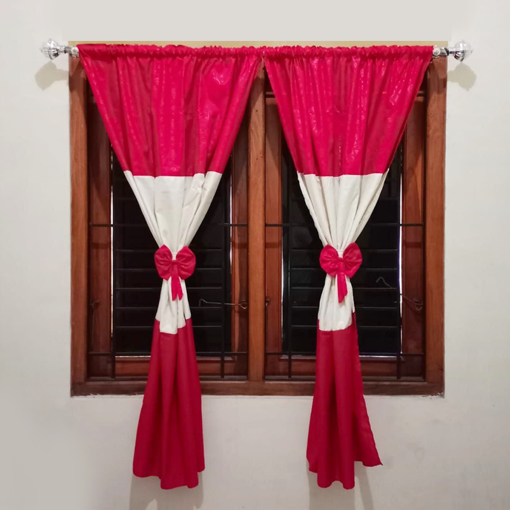 [✅COD] Gorden Hordeng Jendela Bonus Pita Uk 100x150 Korden Serut Polos Homemade Perlengkapan Hiasan Home Decor Dekor Dekorasi Kamar Ruang Tamu Rumah Minimalis Modern Mewah Murah