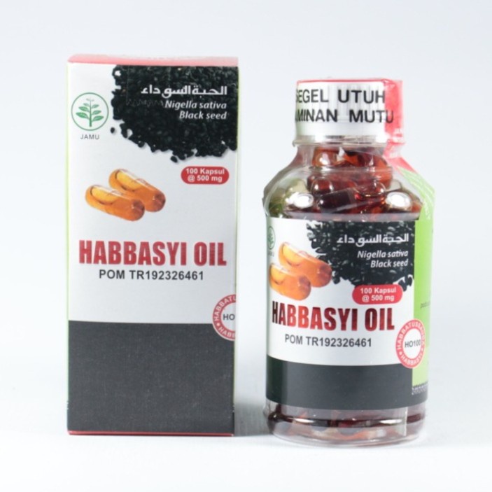 Kapsul Habbasyi Oil Minyak Habbatussauda Murni Isi 100 BPOM