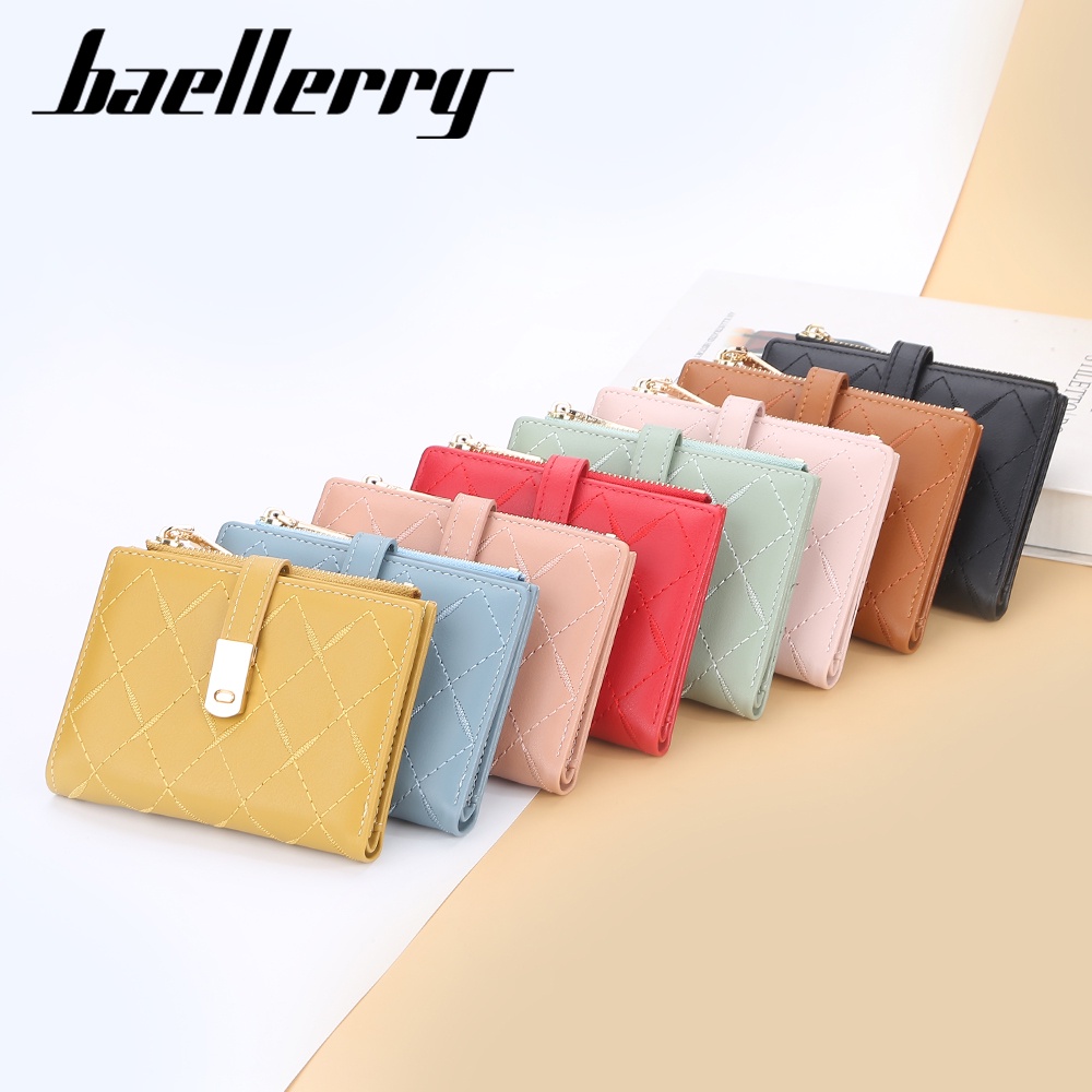 BAELLERRY N8628 Dompet Wanita Kecil Bahan Kulit PU Leather Premium WATCHKITE WKOS