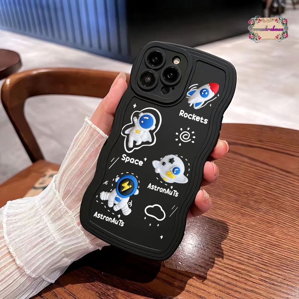 SS141 SOFTCASE 3D ASTRONOUT FOR REALME C55 C1 C2 5 5I 5S 8 PRO 8I 9I 9 PRO PLUS 10 C11 C12 C25 NARZO 20 C15 C17 7I C20 C11 2021 C21Y C25Y C30 C31 C33 C35 V23 NARZO 50I 50A PRIME SB4811
