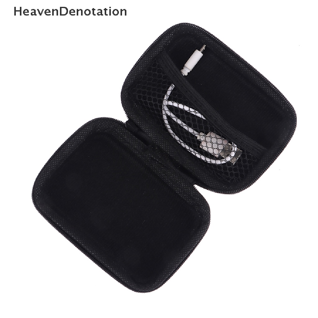 [HeavenDenotation] Tas Penyimpanan Earphone Kecil Kerang Keras Kabel Data Organizer Bag Mini Tech Gadget Portable Case Charger U Disk Zipper Pouch HDV