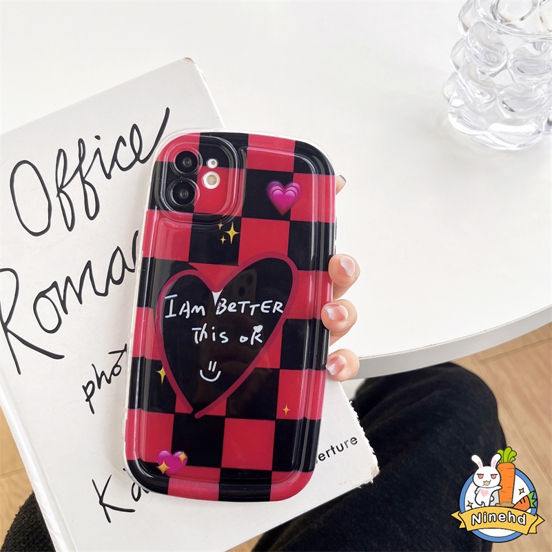 IPHONE Casing Kompatibel Untuk Iphone14 13 12 11 Pro Max X Xr Xs Max8 7 6 6s Plus SE 2020 Ins Manis Keren Gadis Panas Wajah Tersenyum Cinta Airbag Phone Case Shockproof Soft Case Cover Pelindung