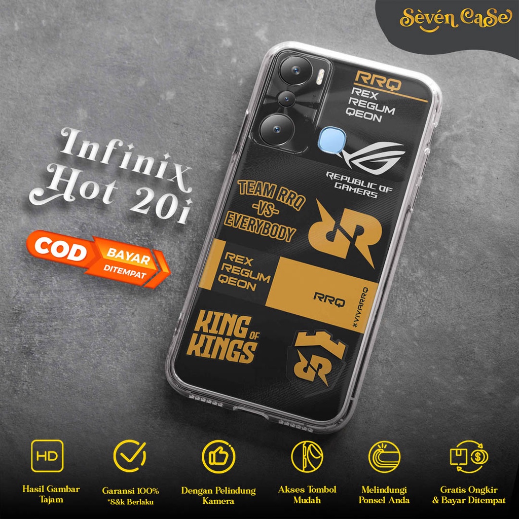 SEVEN Soft Case Infinix Hot 20i 20s 20 - Casing Hp Infinix Hot 20i 20s 20 Note 12i 11 - (Esports RRQ