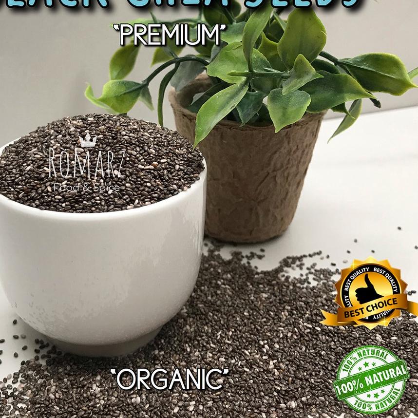 

☪ ORGANIC BLACK CHIA SEEDS PREMIUM 500 gr | Organic Chia Seed 500gr ♣