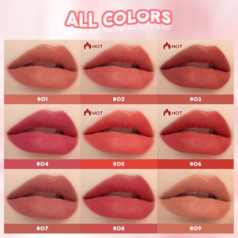 SANIYE Velvet Matte Lipstick Ice Cube Es Batu Transparan Fashion Makeup