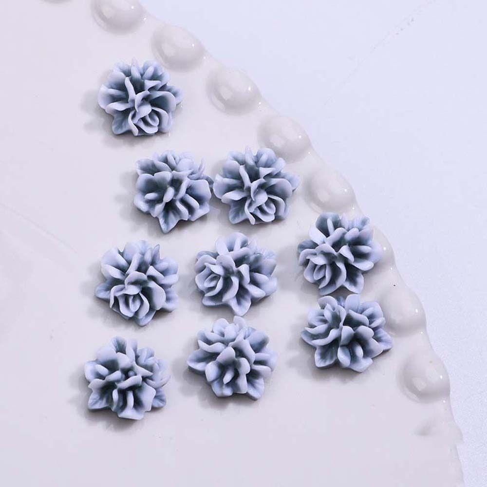 AUGUSTINA Agustina Bunga Dekorasi Kuku Pesona Kuku Resin Manikur Aksesoris Nail Art Cina Peony Bunga 3D Nail Art Drills