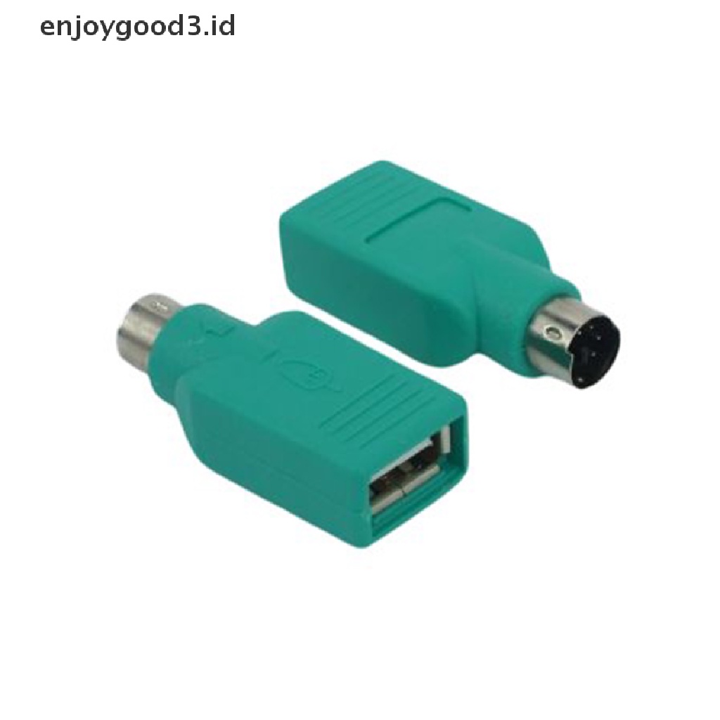 【 Rready Stock 】 USB Female to PS2 PS / 2 Male Adapter Converter Computer Connectors Keyboard Mouse Adapter for Laptop PC Mouse Keyboard PS2 （ ID ）