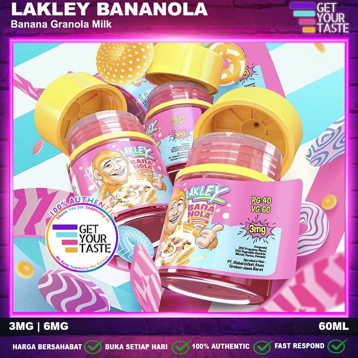 Liquid Lakley Bananola 60ML By ELF Factory x Rizky Ritonga