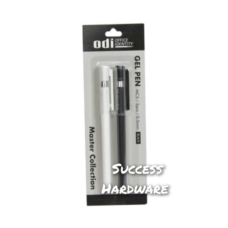 

ODI SET 2 PCS PEN GEL 0.5 MM MIX - CAP GEL INK PEN 0.5MM MIX SET OF 2