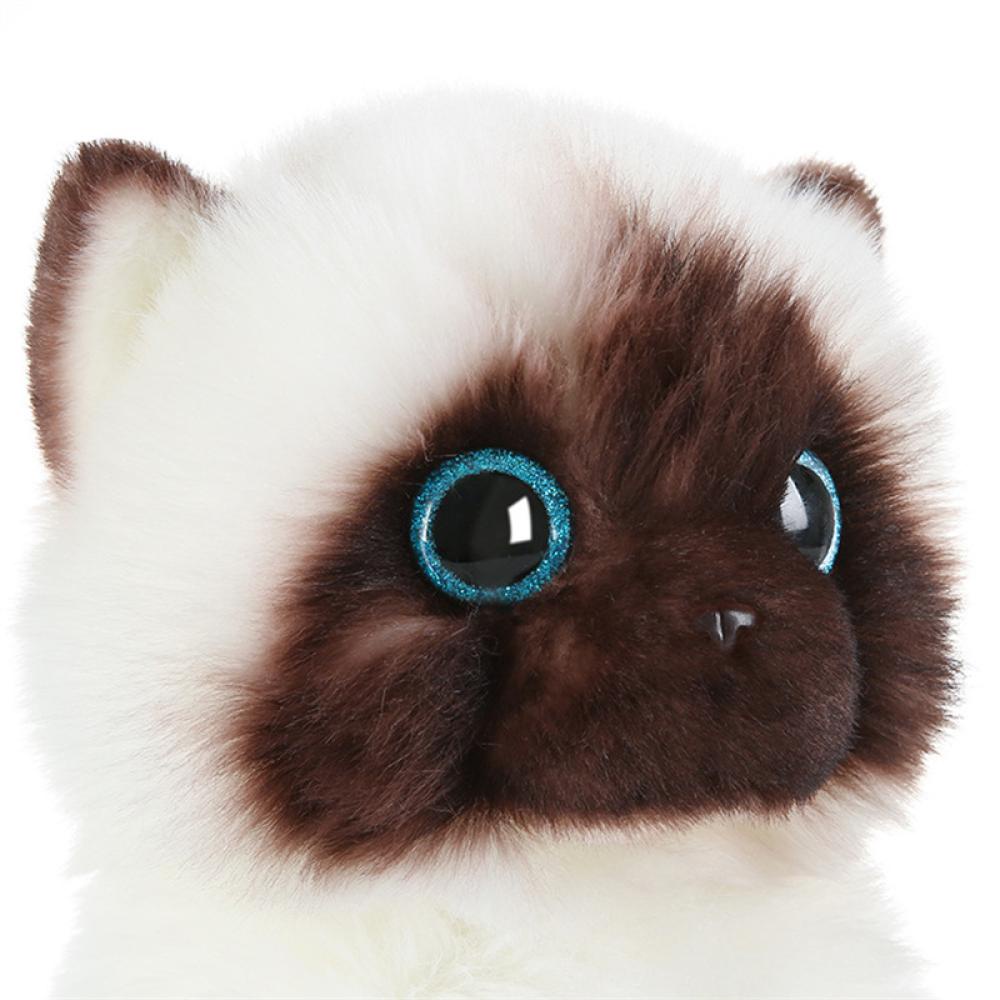 Timekey 20/26CM Simulasi Lucu Ragdoll Kucing Mainan Mewah Mata Biru Kitten Boneka Manusia Hidup Ragdoll Kucing Dekorasi Rumah Untuk Anak Perempuan S8Y3