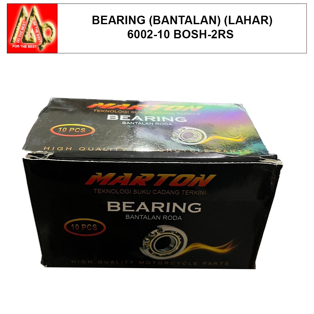 6002-10-2RS / Bearing + Bosh (Bantalan) (Lahar Roda) / TW