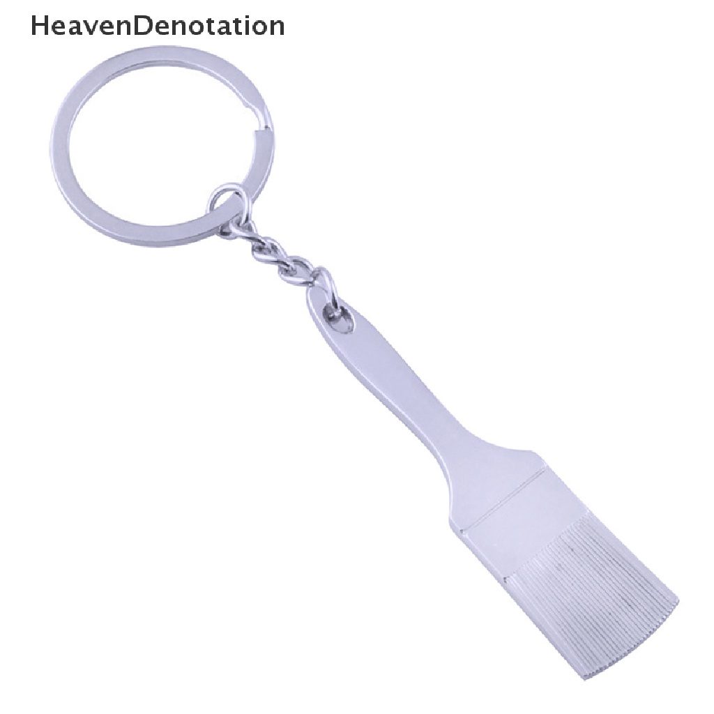 [HeavenDenotation] Alat Sikat Logam Gantungan Kunci Fashion Zinc Alloy Key Ring Man Car Key Chains HDV