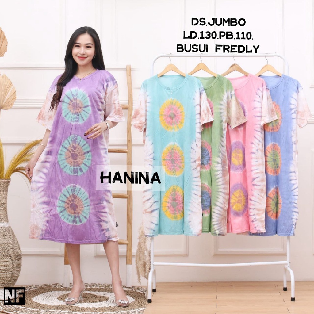 PAKET USAHA 3 PCS DASTER KAOS JUMBO TIEDYE LD 130 LENGAN PENDEK RESLETING BUSUI BUMIL KEKINIAN BATIK PEKALONGAN