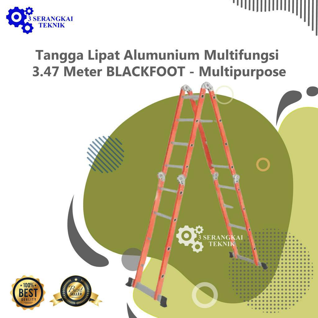 Tangga Lipat Alumunium Multifungsi 3.47 Meter BLACKFOOT - Multipurpose