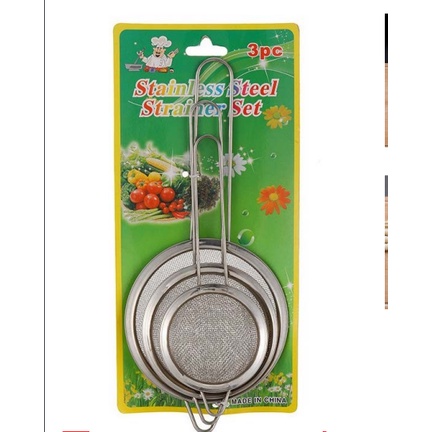 Saringan Kopi Teh Minyak 3 in 1 Halus Strainer Stainless Ayakan Bubuk