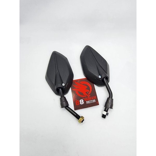 Spion Standar Bawaan Yamaha Jupiter Gagang Standar Crome Dan Hitam - Spion Standar Yamaha Jupiter Nmax Aerox Lexi PCX Vixion Mio Fino Vega Dan lainnya