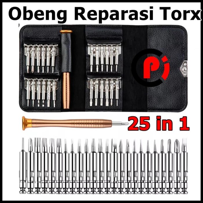 Obeng Reparasi Torx Set 25 in 1 Untuk iPhone reparasi HP