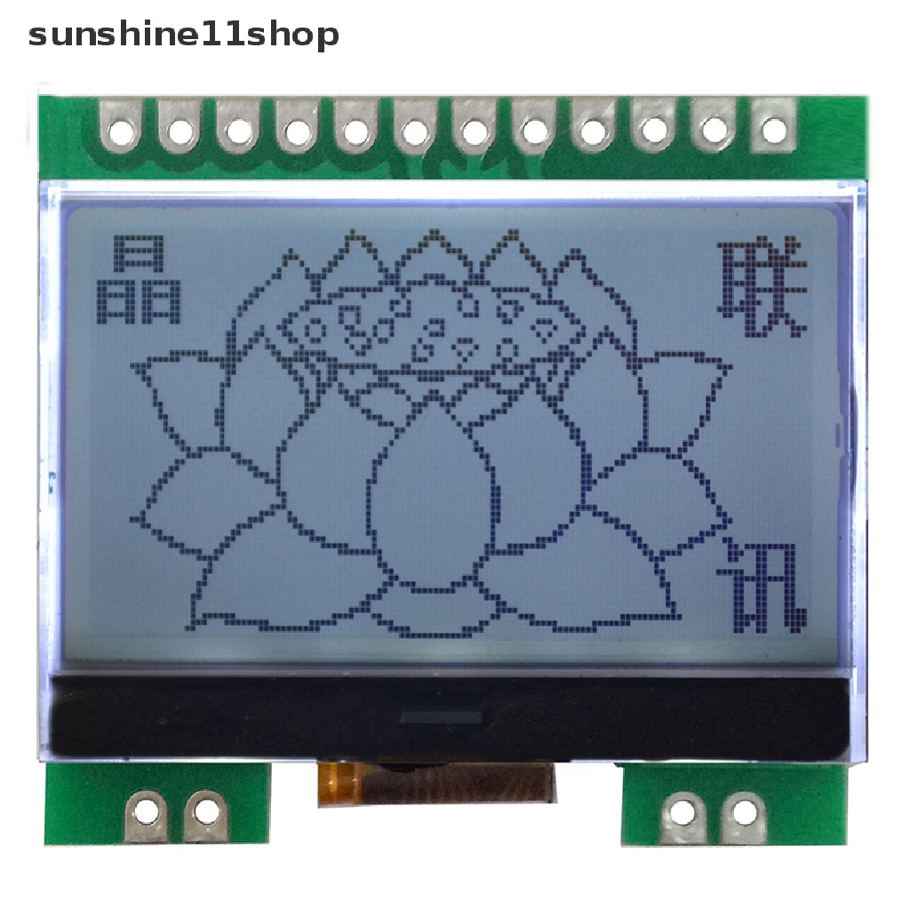 Sho 12864G-290-PN Modul LCD Dengan Font Cina LCD Display Screen Module Dot Matrix Screen SPI Interface N