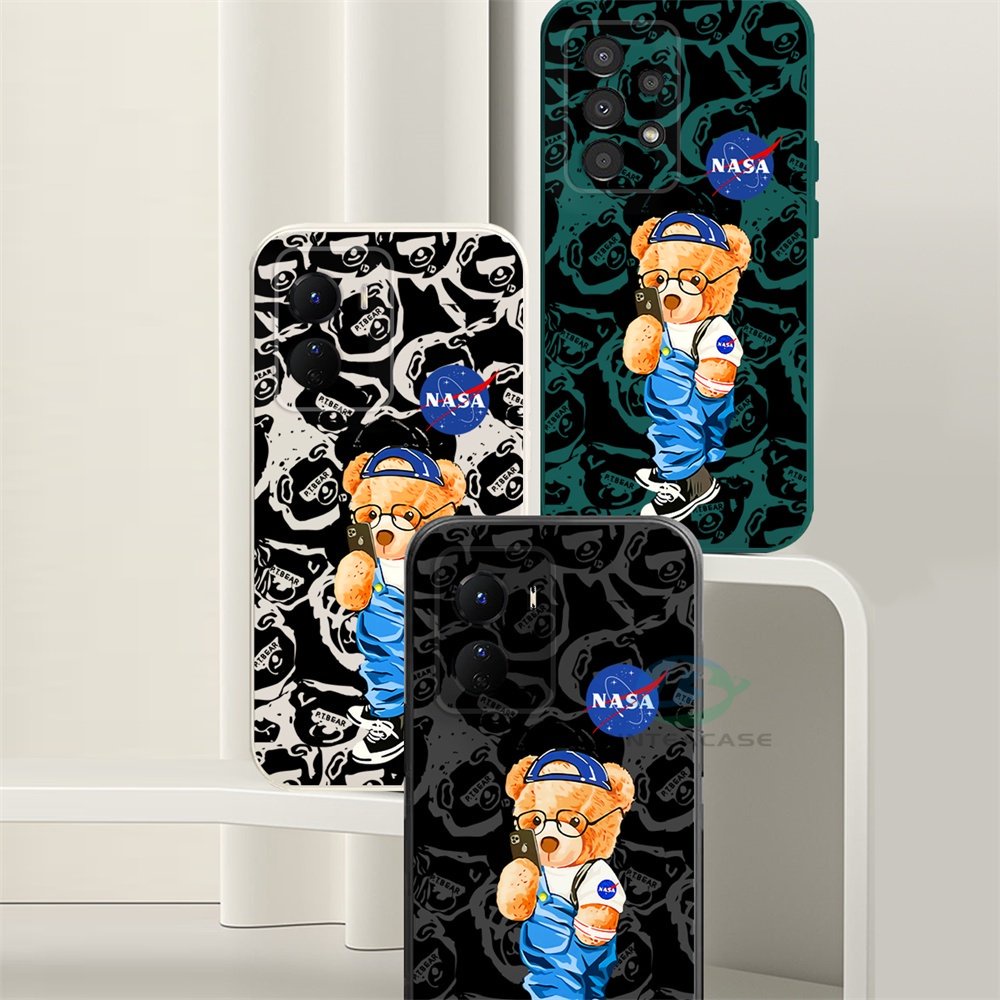 Redmi Note 12 11S 11 Pro Redmi 10 5G 10C 10A 9 9C 9T 9A Note 10 5G Note 10S Note9 Note8 Note7 Poco M3 Pro X3 Pro NFC Kartun Koboi Muppet Bear Silikon Casing Ponsel Binteacase