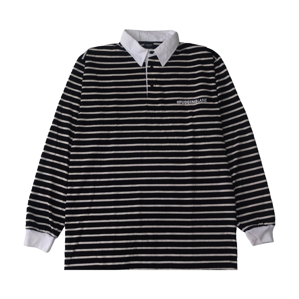 Puddinglane Kaos Cowok Rugby Shirt Oversize Brida