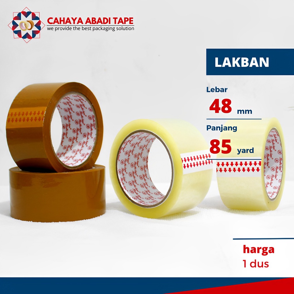 

Promo LAKBAN BENING COKLAT BODHI 48MM X 90YARD BC PER DUS