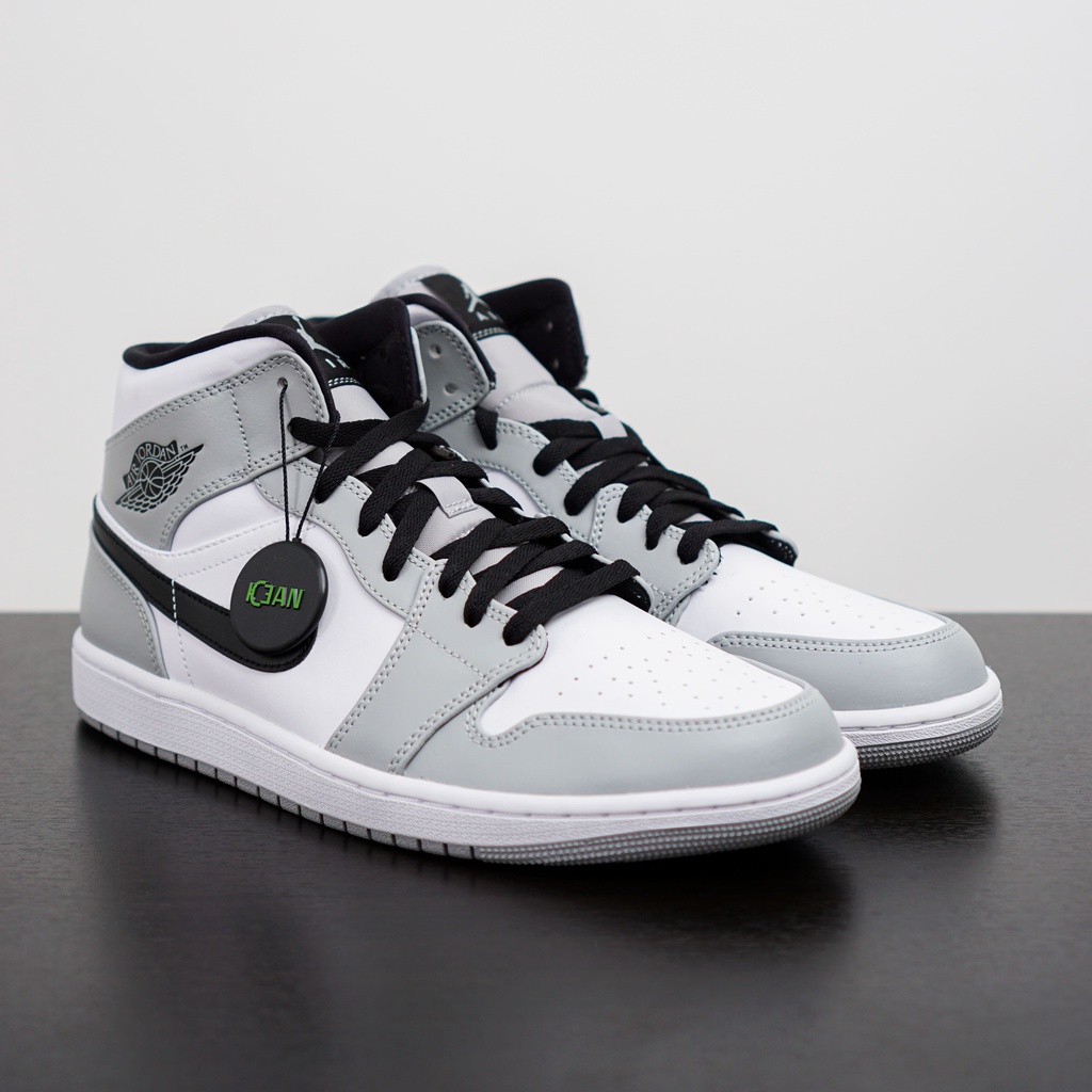 Jordan 1 Mid Light Smoke Grey 100% Authentic