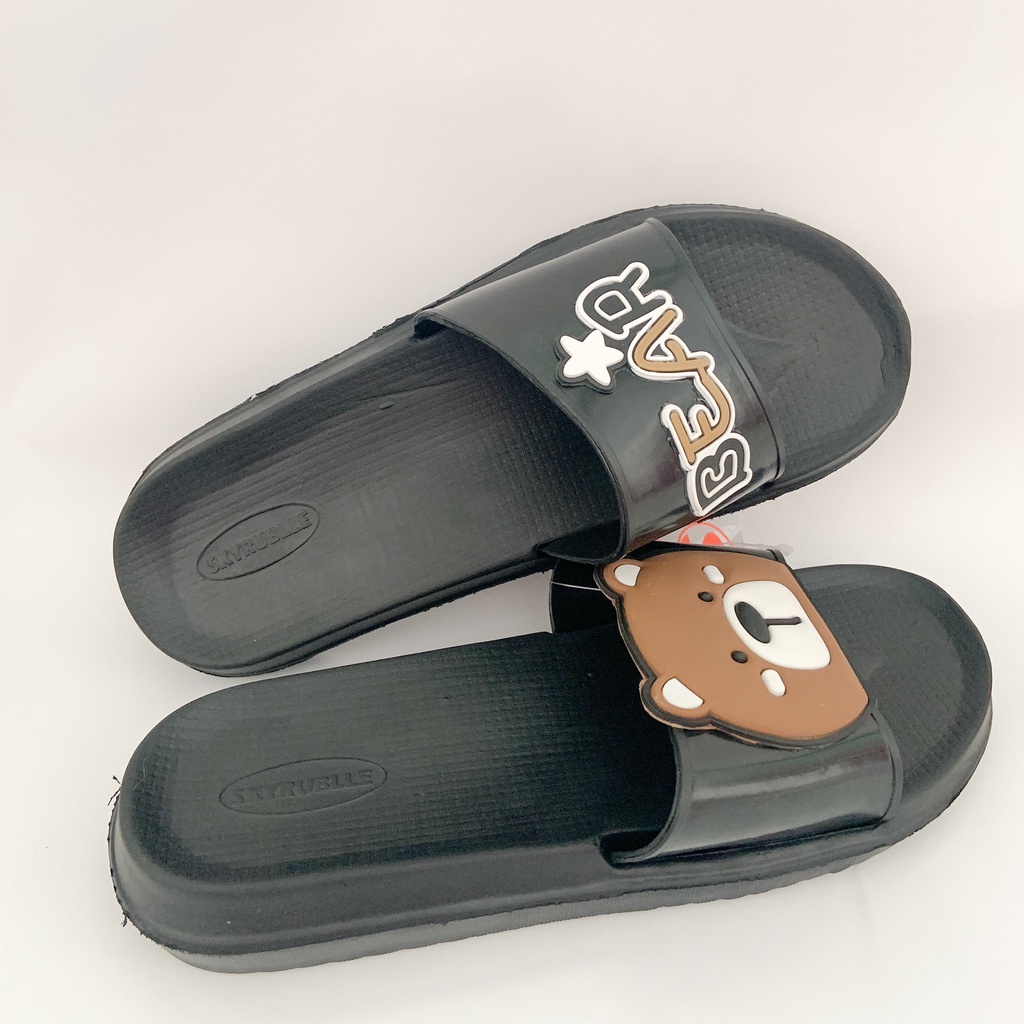 SANDAL WANITA KARAKTER BEAR | SANDAL SELOP IMPORT WANITA KARAKTER