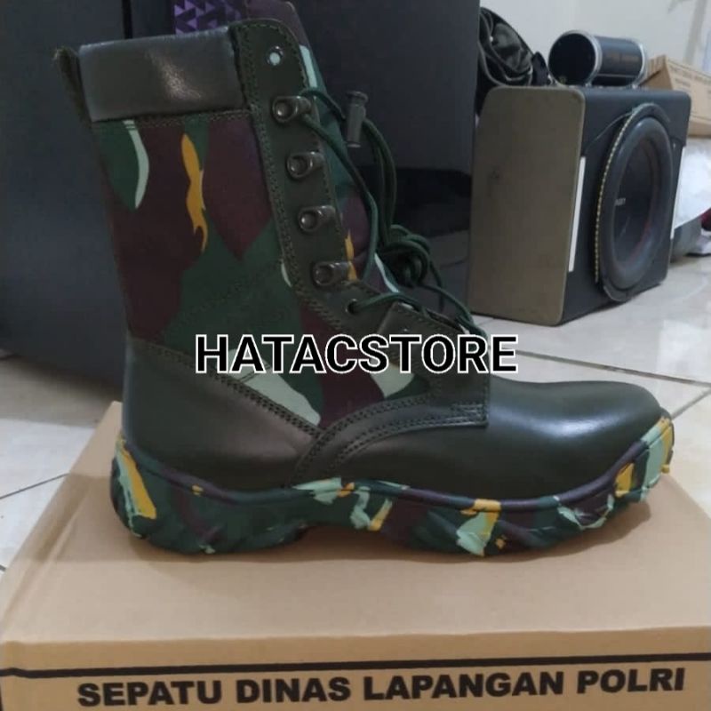 Sepatu Pdl loreng jatah brimob ori