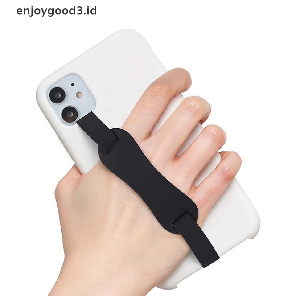 [Rready Stock] Phone Strap Ropes Grip Loop Gelang Tangan Holder Silikon Stretching Slim Band (ID)