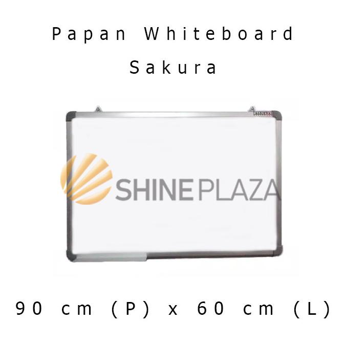 

Papan Tulis Whiteboard Sakura 60 x 90 - White Board Magnet Gantung