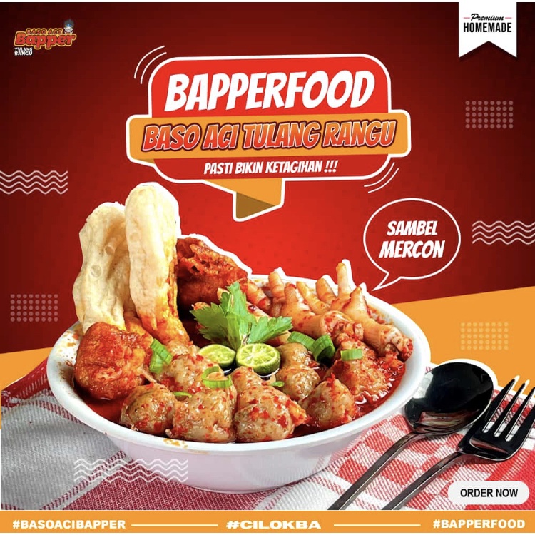 BAKSO ACI BAPPER TULANG RANGU ORIGINAL DAN SAMBEL MERCON | BAKSO ACI BAPER | FROZEN FOOD