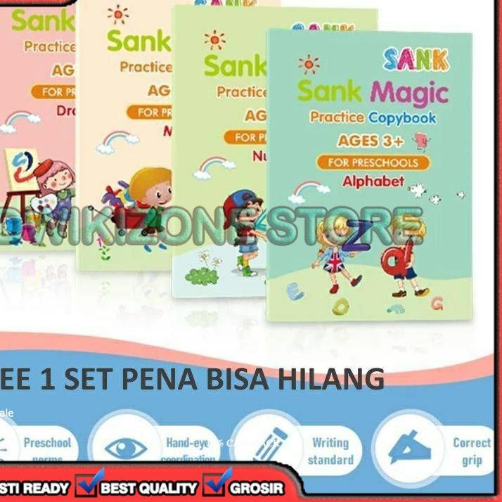 

Menarik [100% ORIGINAL] 4 BUKU SET MAGIC PRACTICE BOOK ORIGINAL SANK MAGIC BOOK BISA DIHAPUS 3KD!!