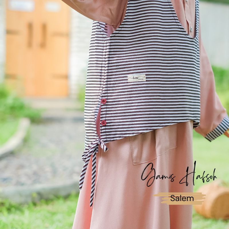 Gamis Hafsoh Original by BWM [1 Set dengan Krudung+Rompi]