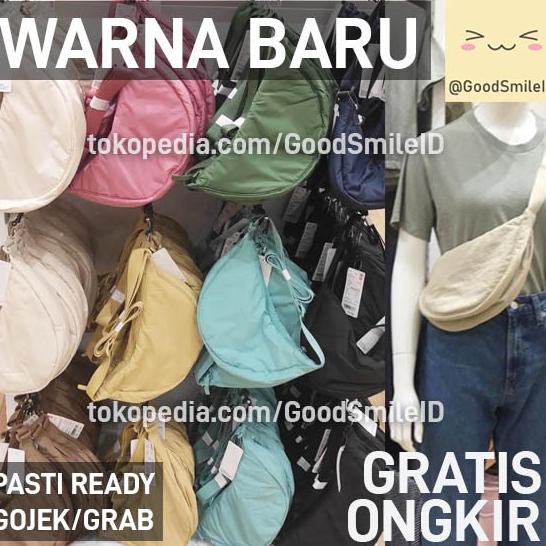 JASTIP Tas Bahu Mini Round Wanita Sling Bag Selempang Waist UNIQLO PROMO